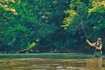 Fly fishing in Bath County Virginia by Sam Dean Photography