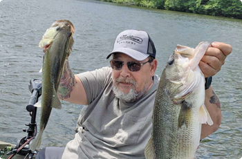 two fish caught in Campbell County Va
