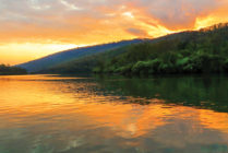 Lake Moomaw sunset