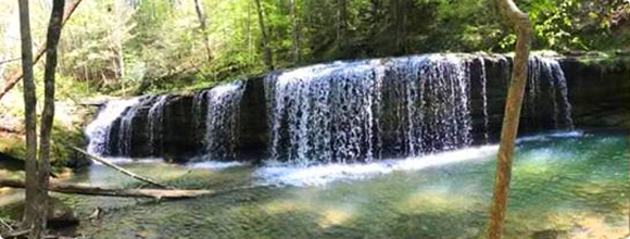 waterfall in Grayson County